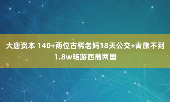 大唐资本 140+两位古稀老妈18天公交+青旅不到1.8w畅游西葡两国
