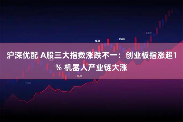 沪深优配 A股三大指数涨跌不一：创业板指涨超1% 机器人产业链大涨