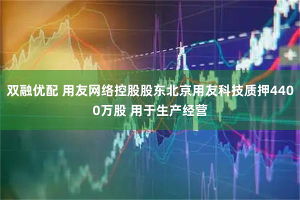 双融优配 用友网络控股股东北京用友科技质押4400万股 用于生产经营